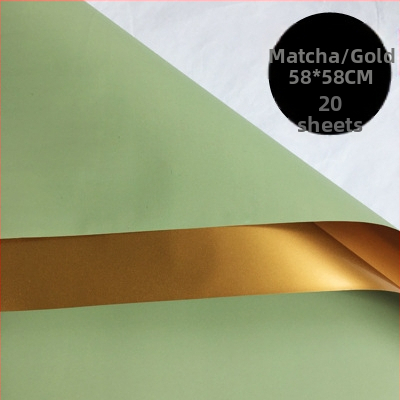 Šviežių gėlių puokštės įvyniojimui popierius – dvipusis matinės plėvelės popierius, prekės tipas: Spot, 20 vnt. pakuotėje, paklaida ±1 cm