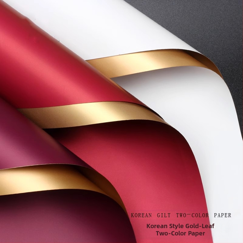 Опаковъчна хартия за букети със свежи цветя – двустранна матова филмова повърхност, вид стоки: Spot, 20 листа в пакет, толеранс ±1 см