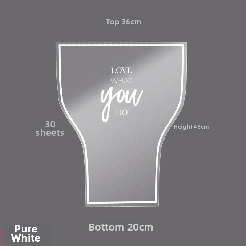 Gėlių pakavimo maišelis, skaidrus OPP materialas, kelių kišenių dizainas, prekinis ženklas Shangjin