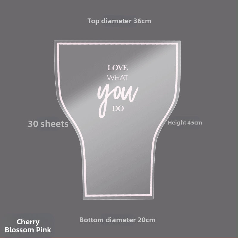 Gėlių pakavimo maišelis, skaidrus OPP materialas, kelių kišenių dizainas, prekinis ženklas Shangjin