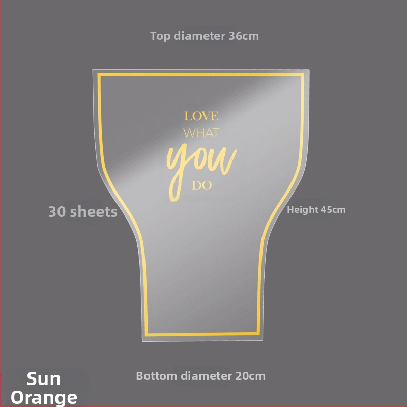 Gėlių pakavimo maišelis, skaidrus OPP materialas, kelių kišenių dizainas, prekinis ženklas Shangjin