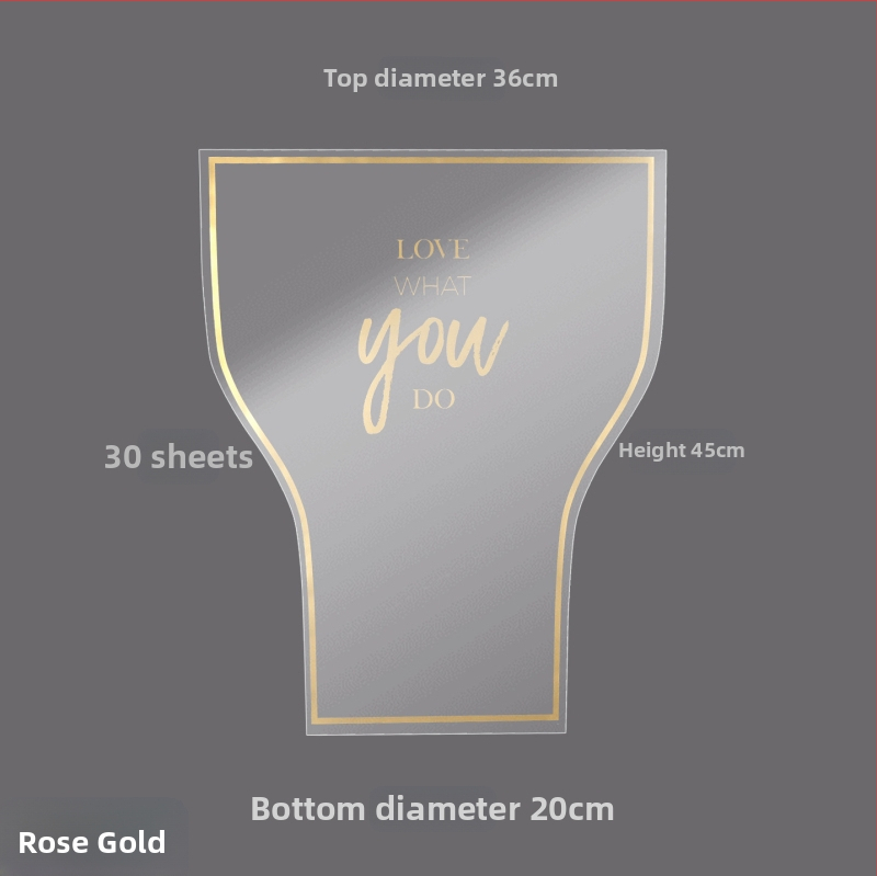 Gėlių pakavimo maišelis, skaidrus OPP materialas, kelių kišenių dizainas, prekinis ženklas Shangjin