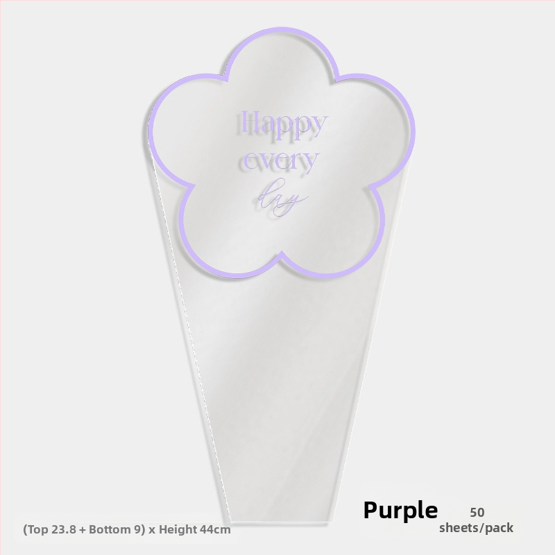 Gėlių pakavimo maišelis, skaidrus OPP materialas, kelių kišenių dizainas, prekinis ženklas Shangjin