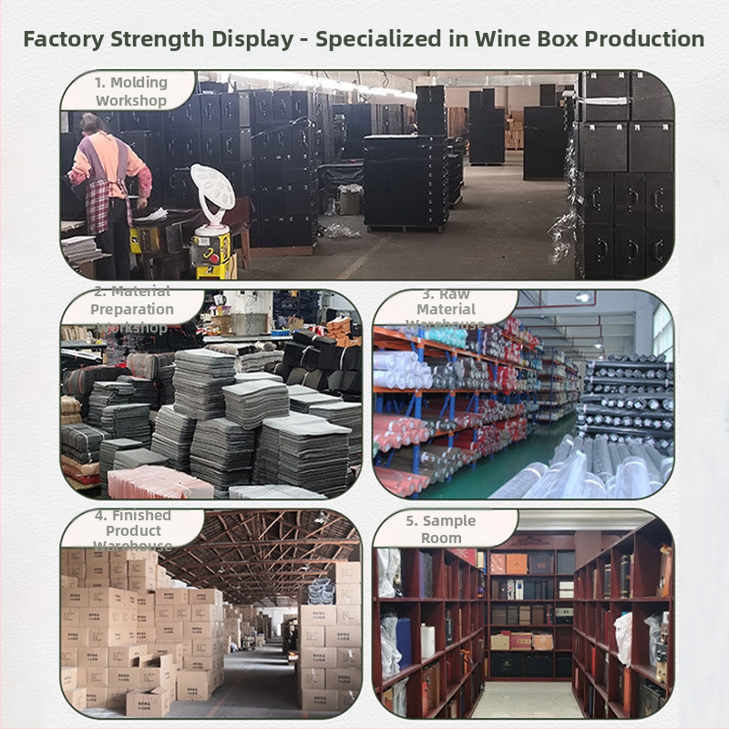 Винена подаръчна кутия, двойна торбова опаковка, композитни материали, ситопечат и горещо щамповане, OEM