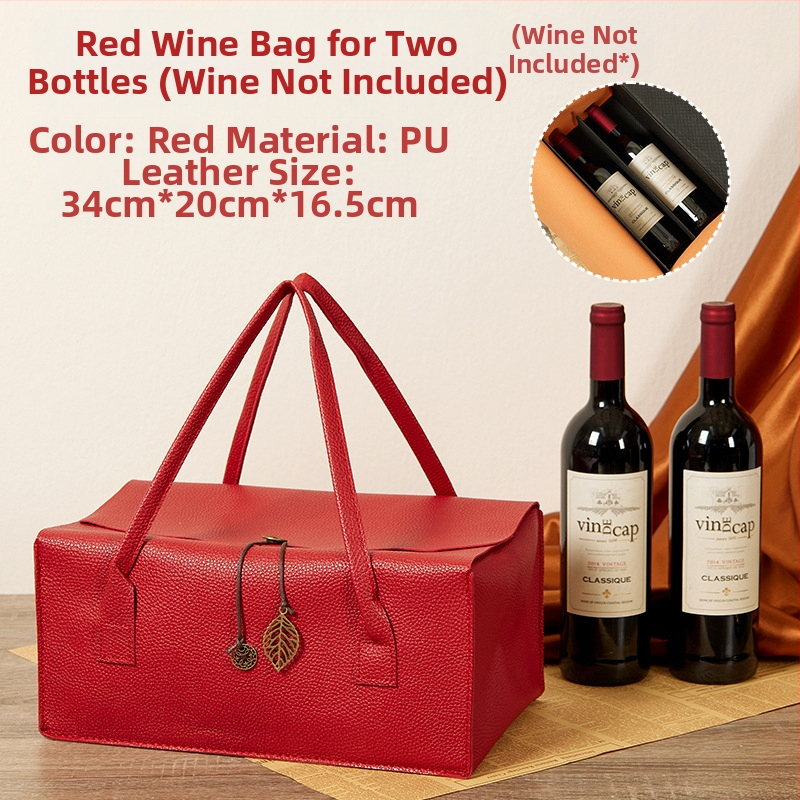 Vyno dovanų dėžutė, dviguba pakuotė, maišo tipo įpakavimas, kompleksiškos medžiagos, šilko ekrano spausdinimas ir karštasis štampavimas, OEM