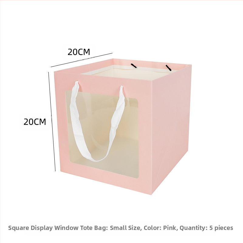 Ins-Style skaidri rankinė su langeliu, baltas kartonas, tintinis spausdinimas, OPP pakuotė, Zexiang prekė