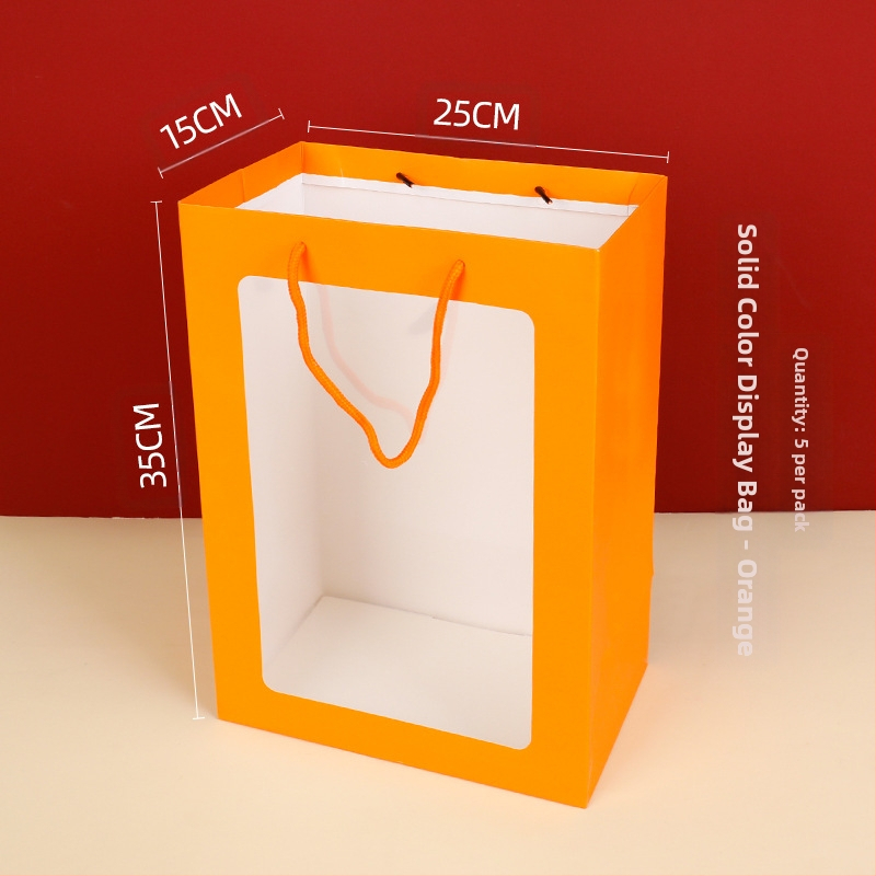 Ins-Style skaidri rankinė su langeliu, baltas kartonas, tintinis spausdinimas, OPP pakuotė, Zexiang prekė