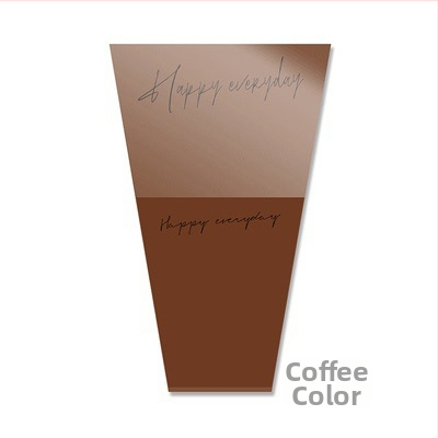 Kraft popieriaus žiedlapių puokštės įpakavimo maišelis, atsparus vandeniui, rašalo spausdinimas, opp pakuotė