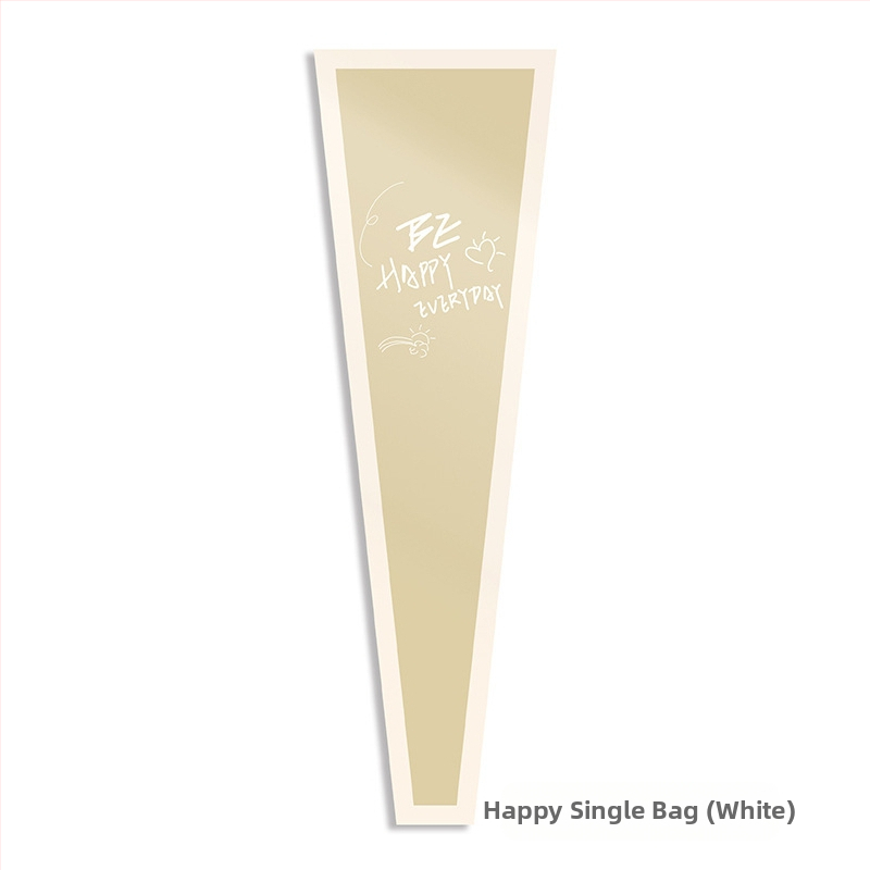 Kraft popieriaus žiedlapių puokštės įpakavimo maišelis, atsparus vandeniui, rašalo spausdinimas, opp pakuotė