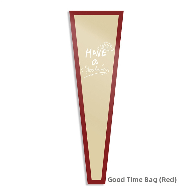 Kraft popieriaus žiedlapių puokštės įpakavimo maišelis, atsparus vandeniui, rašalo spausdinimas, opp pakuotė