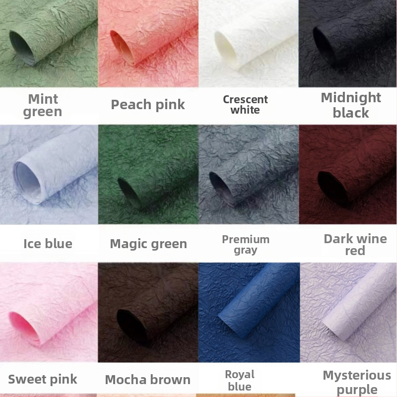 Ръчно изработена опаковъчна хартия със каменна текстура, пакет от 5 листа