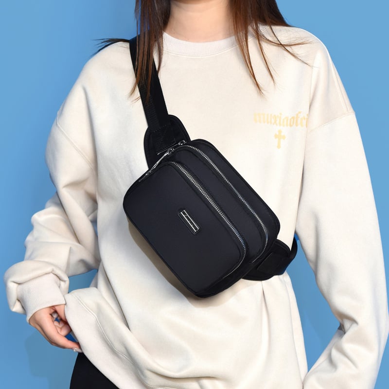 Sorento Nylon övtáska, téli 2023 kollekció, cipzáras nyitás, telefontartó zseb, poliészter bélés