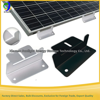 E-Pack Z laikiklis saulės skydeliams – aliuminio lydinys, didieji ir mazie Z laikikliai, komplektuose po 4 ar 8