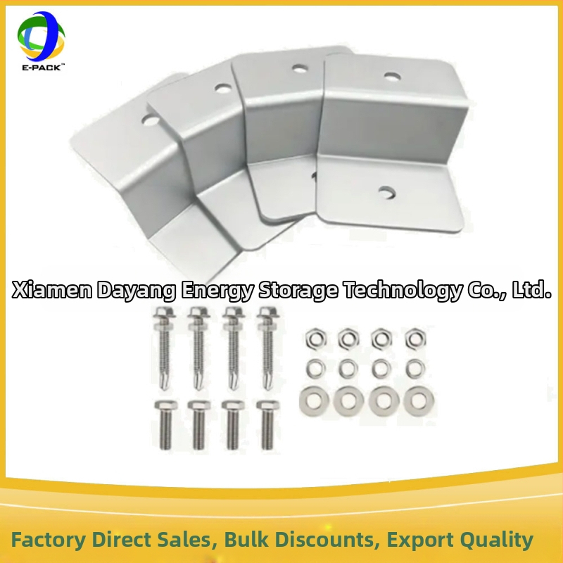 E-Pack Z laikiklis saulės skydeliams – aliuminio lydinys, didieji ir mazie Z laikikliai, komplektuose po 4 ar 8