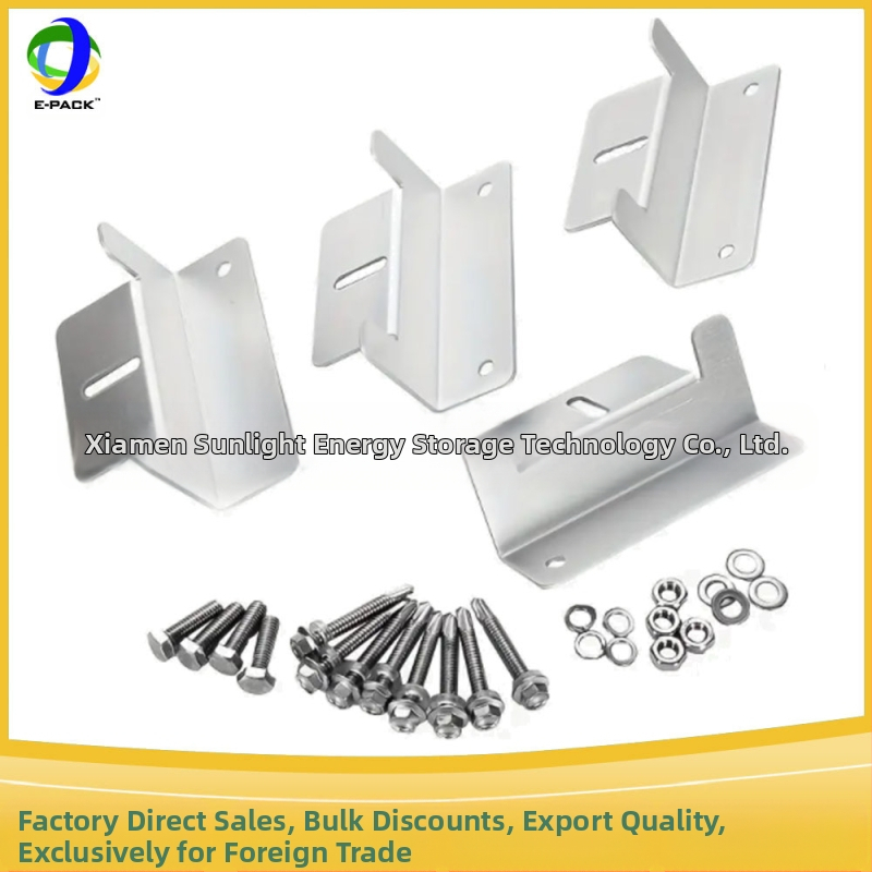 E-Pack Z laikiklis saulės skydeliams – aliuminio lydinys, didieji ir mazie Z laikikliai, komplektuose po 4 ar 8