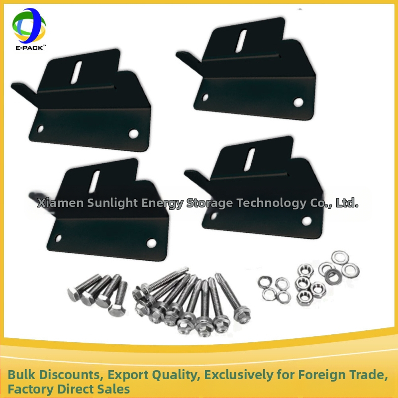 E-Pack Z laikiklis saulės skydeliams – aliuminio lydinys, didieji ir mazie Z laikikliai, komplektuose po 4 ar 8