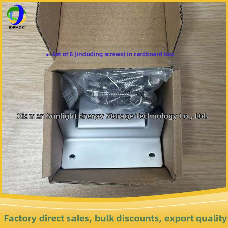 E-Pack Z laikiklis saulės skydeliams – aliuminio lydinys, didieji ir mazie Z laikikliai, komplektuose po 4 ar 8