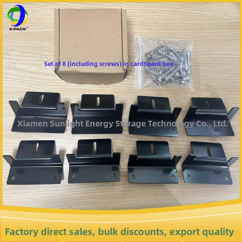 E-Pack Z laikiklis saulės skydeliams – aliuminio lydinys, didieji ir mazie Z laikikliai, komplektuose po 4 ar 8