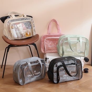 Τετράγωνη τσάντα για κολύμβηση με μεγάλη χωρητικότητα, αδιάβροχη κατασκευή από PVC και διαχωρισμένο διαμέρισμα παπουτσιών για ταξιδιωτική αποθήκευση.