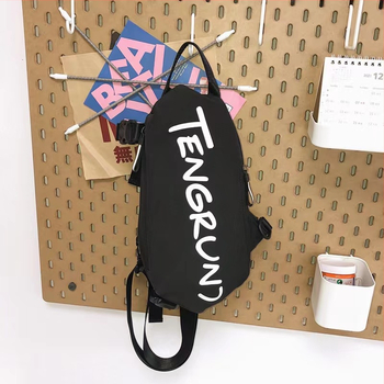 Τσαντάκι crossbody - Unisex ελαφρύ καμβά για ελεύθερο χρόνο και ταξίδια, χωρητικότητα κάτω από 20 L, επένδυση νάιλον, μοτίβο με γράμματα, ιαπωνικό στυλ.