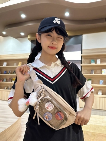 DeCello najlon crossbody torba za žene, vodootporna, uzorak slova, za vanjske sportove