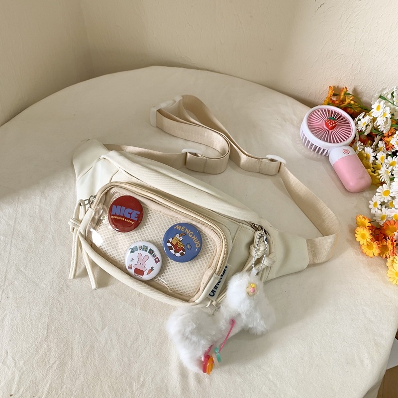 DeCello najlon crossbody torba za žene, vodootporna, uzorak slova, za vanjske sportove