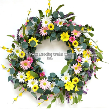 Τεχνητή γιρλάντα λουλουδιών για πόρτα – διακόσμηση ξενοδοχείου και εστιατορίου | Μάρκα: Brother Luo | Υλικό: Πλαστικό και άλλα | Κατάλληλο για Ημέρα του Αγίου Βαλεντίνου, Πάσχα, Ημέρα Ανεξαρτησίας