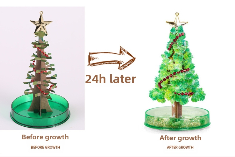 DIY Copac înflorit din hârtie — jucărie educațională științifică, din hârtie, fără electricitate, pentru 7–14 ani, educație biologico-chimică