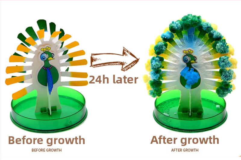 DIY Copac înflorit din hârtie — jucărie educațională științifică, din hârtie, fără electricitate, pentru 7–14 ani, educație biologico-chimică
