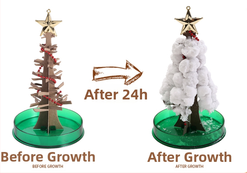 DIY Copac înflorit din hârtie — jucărie educațională științifică, din hârtie, fără electricitate, pentru 7–14 ani, educație biologico-chimică