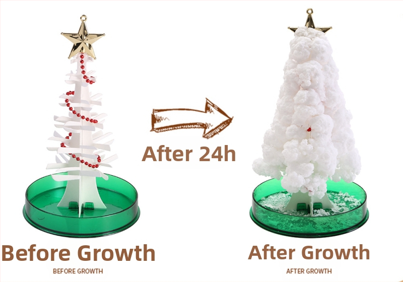 DIY Copac înflorit din hârtie — jucărie educațională științifică, din hârtie, fără electricitate, pentru 7–14 ani, educație biologico-chimică