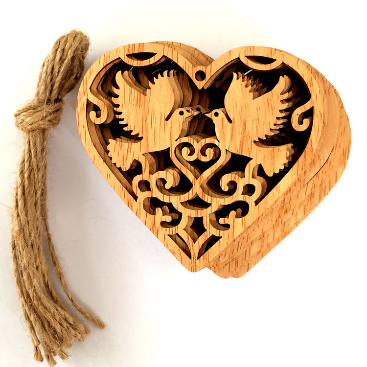 Pandantiv Boxwood – pachet 10 bucăți, pentru uz casnic, cadou de ziua de naștere