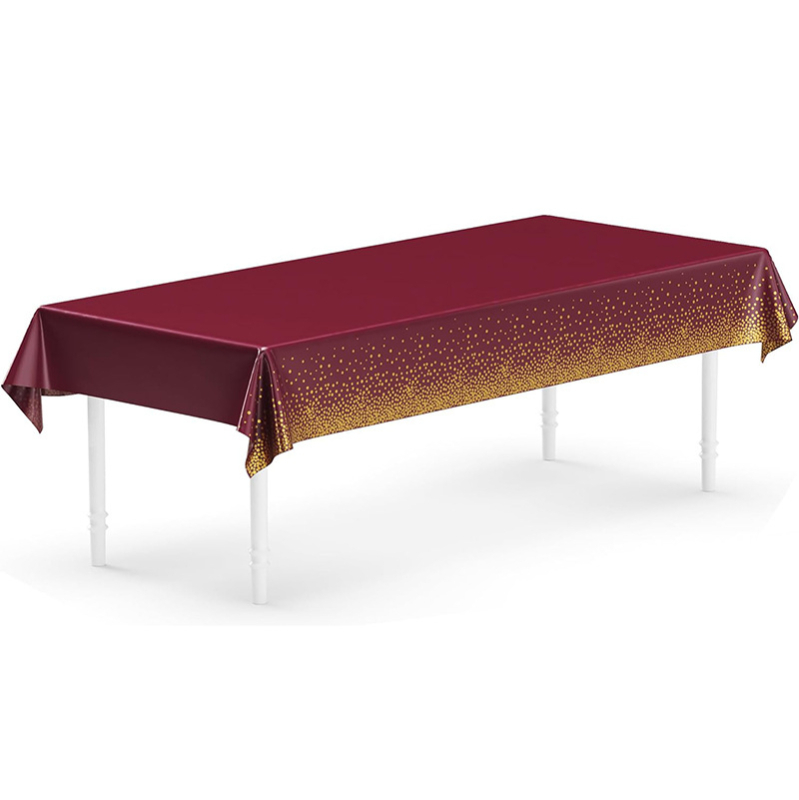 Vienkartinis stalo užvalkalas su balionų raštu, iš plastiko (polietilenas), stačiakampio formos, storis 0,03 mm, galiojimo laikas 36 mėn.