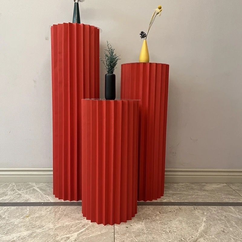 Vestuvinė sulankstoma popierinė kolona desertiniam stalui