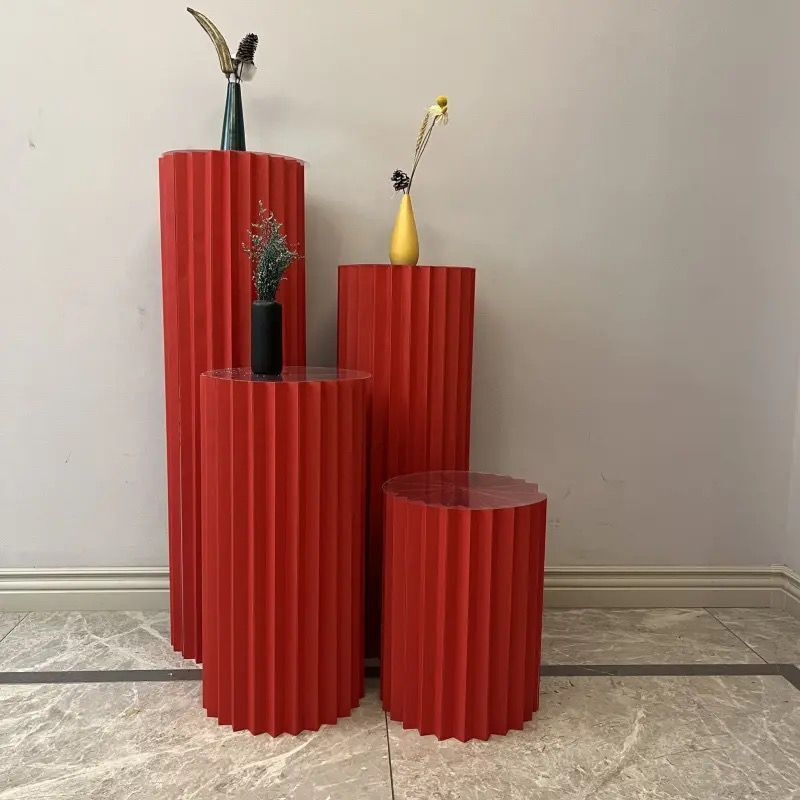 Vestuvinė sulankstoma popierinė kolona desertiniam stalui