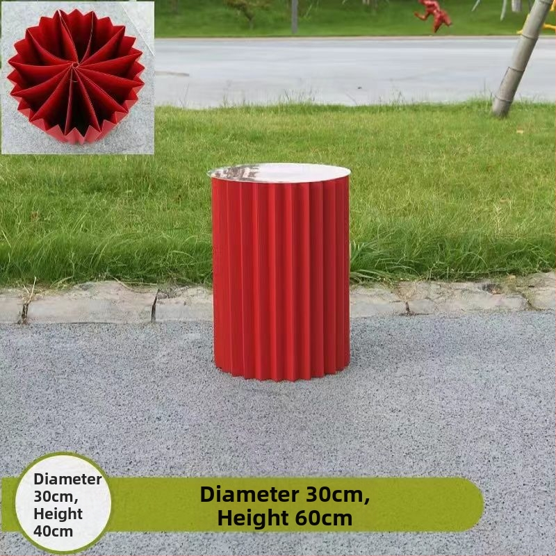 Vestuvinė sulankstoma popierinė kolona desertiniam stalui