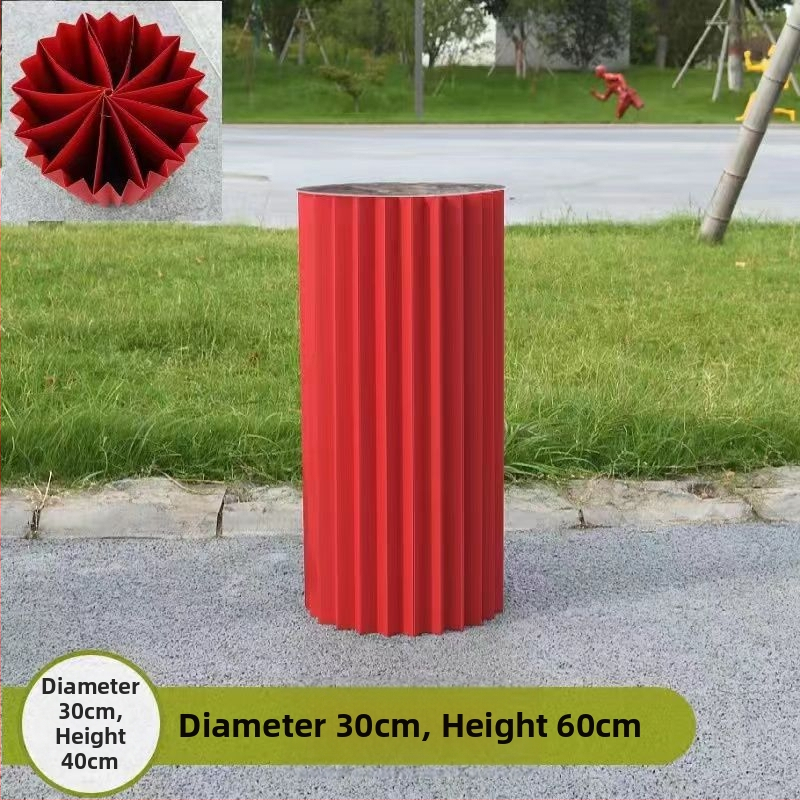 Vestuvinė sulankstoma popierinė kolona desertiniam stalui