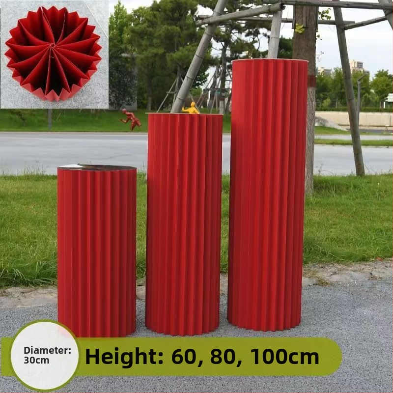 Vestuvinė sulankstoma popierinė kolona desertiniam stalui