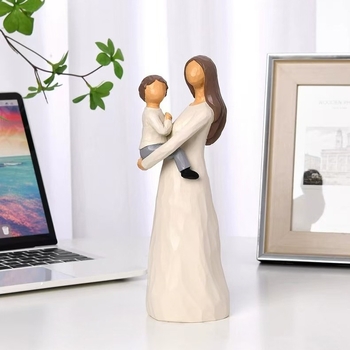 Фигура — Longyifu смола персонажи за домашен декор, нордичен стил, картонена опаковка