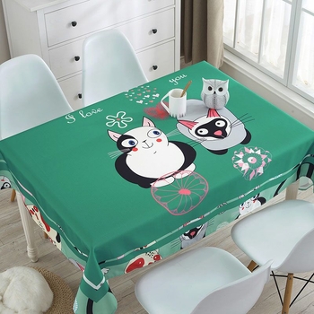 Покривка за маса — прахоустойчив дизайн и декоративна украса, модерен и минималистичен стил (Материал: полиестер; Форма: правоъгълник; Функции: прахоустойчивост, декоративна украса; Марка: Mouse Home Decoration)