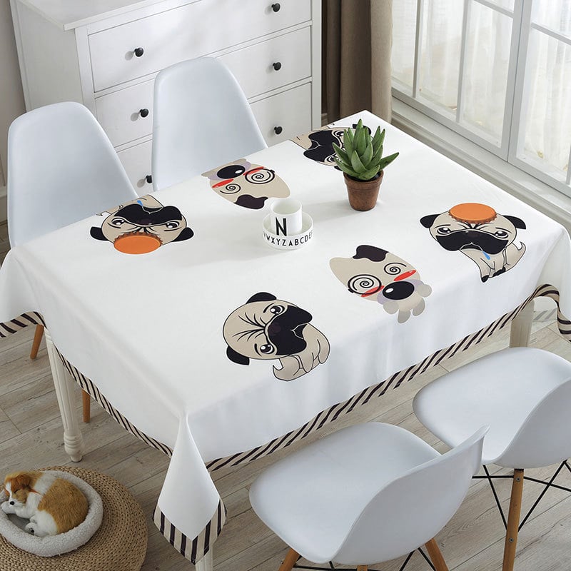 Stolnjak — otporan na prašinu, dekorativnog izgleda, moderan i minimalistički stil (Materijal: poliester; Oblik: pravokutnik; Funkcije: otporan na prašinu, dekoracija; Marka: Mouse Home Decoration)