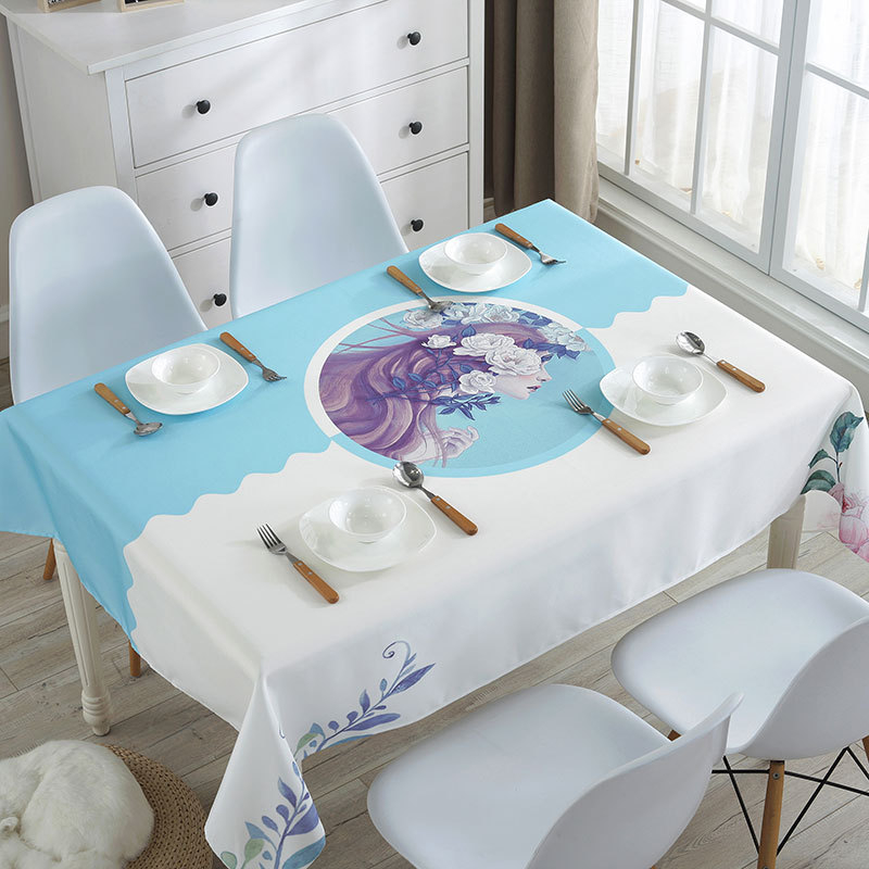 Stolnjak — otporan na prašinu, dekorativnog izgleda, moderan i minimalistički stil (Materijal: poliester; Oblik: pravokutnik; Funkcije: otporan na prašinu, dekoracija; Marka: Mouse Home Decoration)