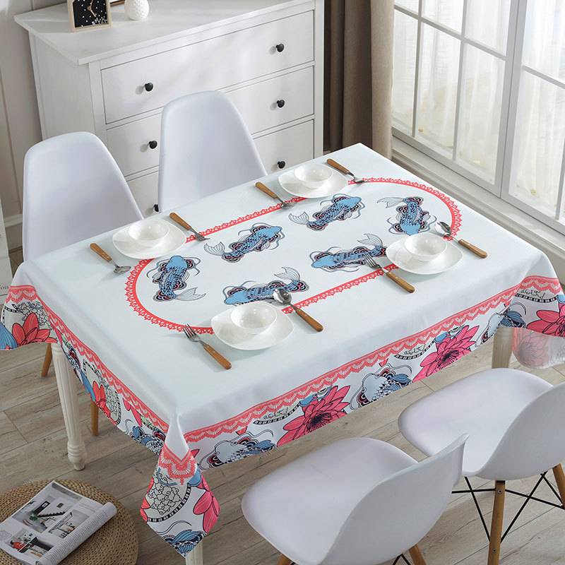Stolnjak — otporan na prašinu, dekorativnog izgleda, moderan i minimalistički stil (Materijal: poliester; Oblik: pravokutnik; Funkcije: otporan na prašinu, dekoracija; Marka: Mouse Home Decoration)