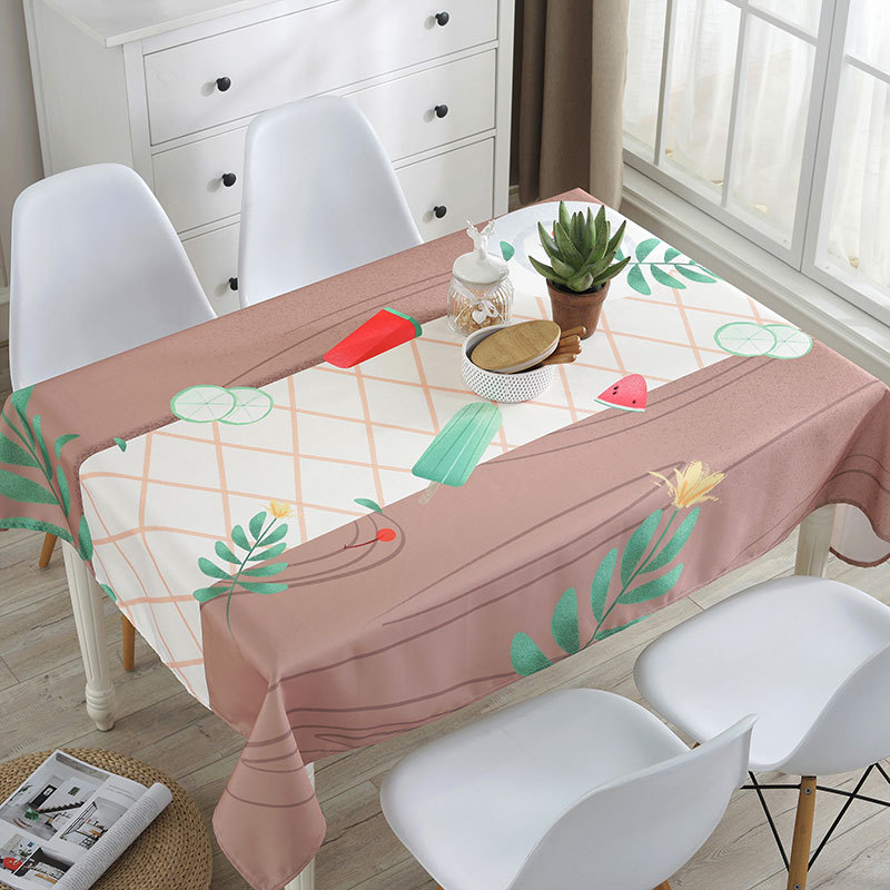 Stolnjak — otporan na prašinu, dekorativnog izgleda, moderan i minimalistički stil (Materijal: poliester; Oblik: pravokutnik; Funkcije: otporan na prašinu, dekoracija; Marka: Mouse Home Decoration)