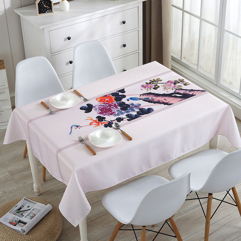 Stolnjak — otporan na prašinu, dekorativnog izgleda, moderan i minimalistički stil (Materijal: poliester; Oblik: pravokutnik; Funkcije: otporan na prašinu, dekoracija; Marka: Mouse Home Decoration)