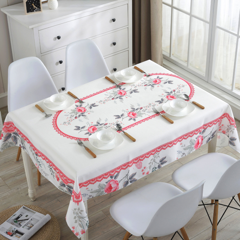 Stolnjak — otporan na prašinu, dekorativnog izgleda, moderan i minimalistički stil (Materijal: poliester; Oblik: pravokutnik; Funkcije: otporan na prašinu, dekoracija; Marka: Mouse Home Decoration)