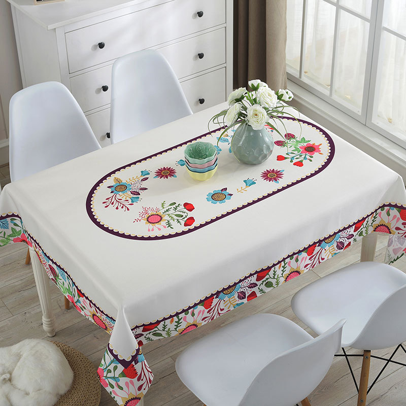 Stolnjak — otporan na prašinu, dekorativnog izgleda, moderan i minimalistički stil (Materijal: poliester; Oblik: pravokutnik; Funkcije: otporan na prašinu, dekoracija; Marka: Mouse Home Decoration)