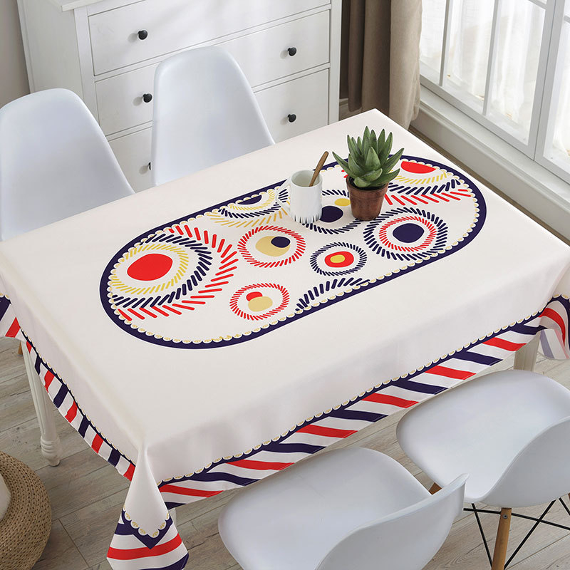 Stolnjak — otporan na prašinu, dekorativnog izgleda, moderan i minimalistički stil (Materijal: poliester; Oblik: pravokutnik; Funkcije: otporan na prašinu, dekoracija; Marka: Mouse Home Decoration)