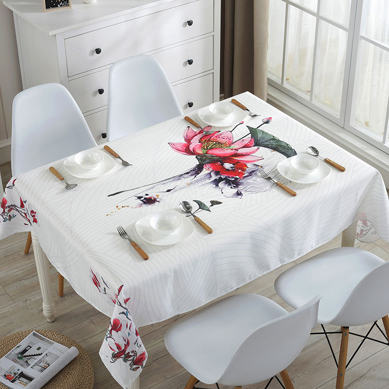 Stolnjak — otporan na prašinu, dekorativnog izgleda, moderan i minimalistički stil (Materijal: poliester; Oblik: pravokutnik; Funkcije: otporan na prašinu, dekoracija; Marka: Mouse Home Decoration)