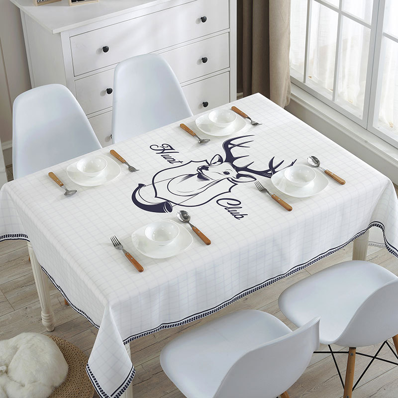 Stolnjak — otporan na prašinu, dekorativnog izgleda, moderan i minimalistički stil (Materijal: poliester; Oblik: pravokutnik; Funkcije: otporan na prašinu, dekoracija; Marka: Mouse Home Decoration)